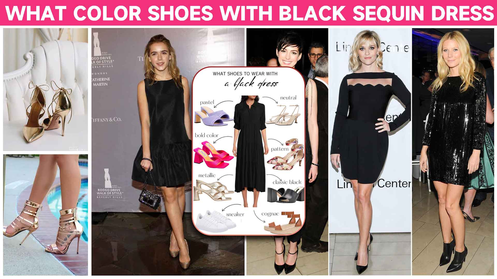 Black dress goes with what color shoes sale