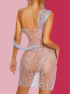 split sequin dress