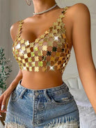 Gold Sequin Bra