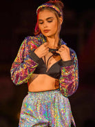 Red Sequin Hoodie
