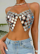 sequin disco top