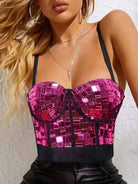 Rhinestone Corset with Suspenders