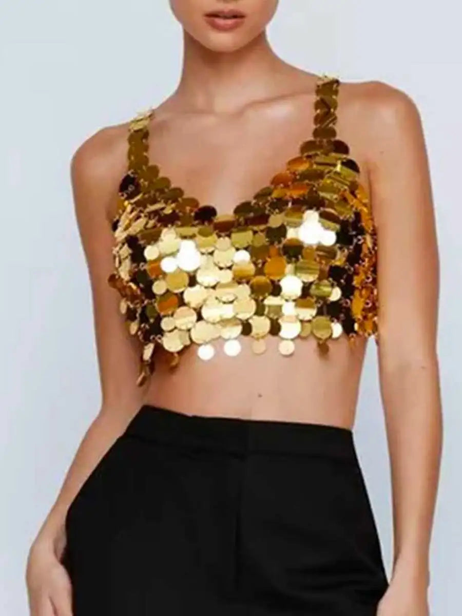 Sparkly Gold Tank Top