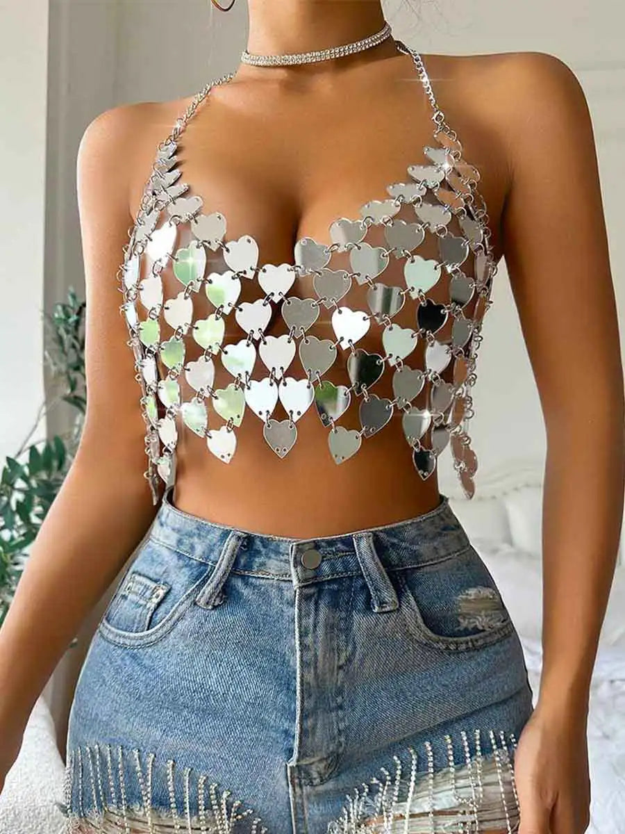 Sparkly Heart Bralette