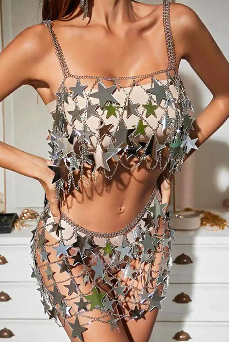 Star Sequin Skirt