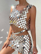 Silver Glitter Matching Set