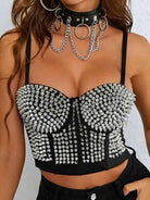 Black Punk Corset Bustier