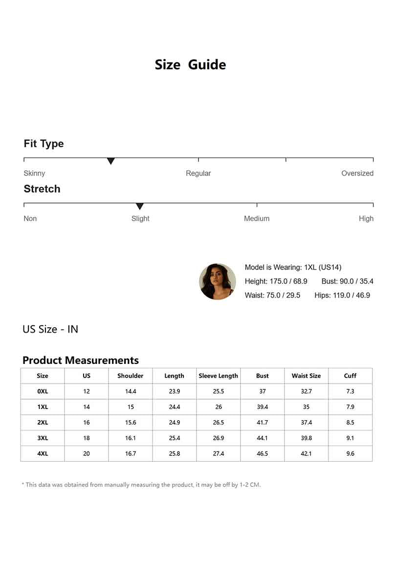 Plus Size Rhinestone T Shirts Size Chart