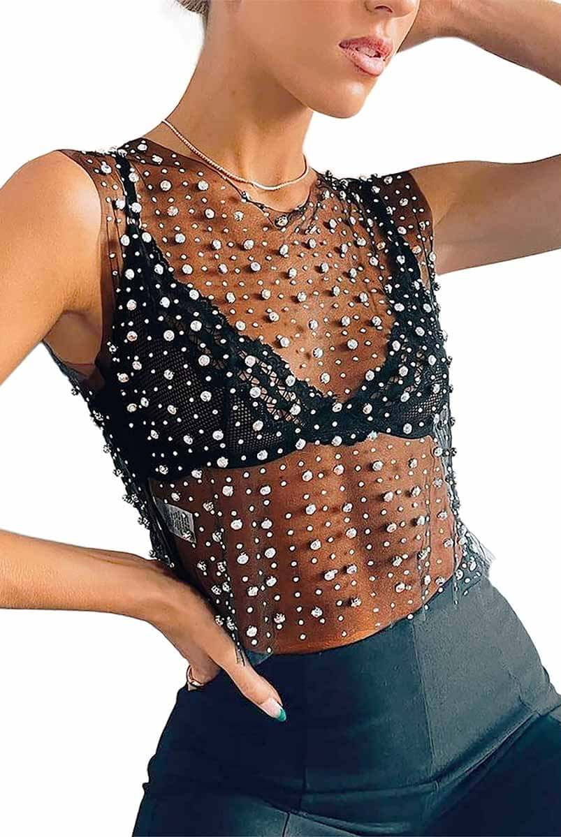 womens rhinestone shirts