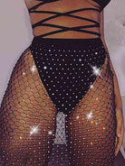 rhinestone mesh skirt