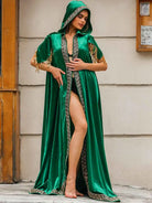 Sparkly Green Hooded Cape