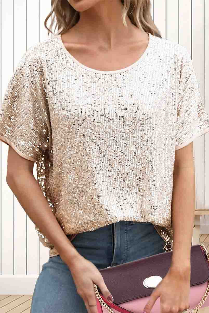 gold glitter shirt