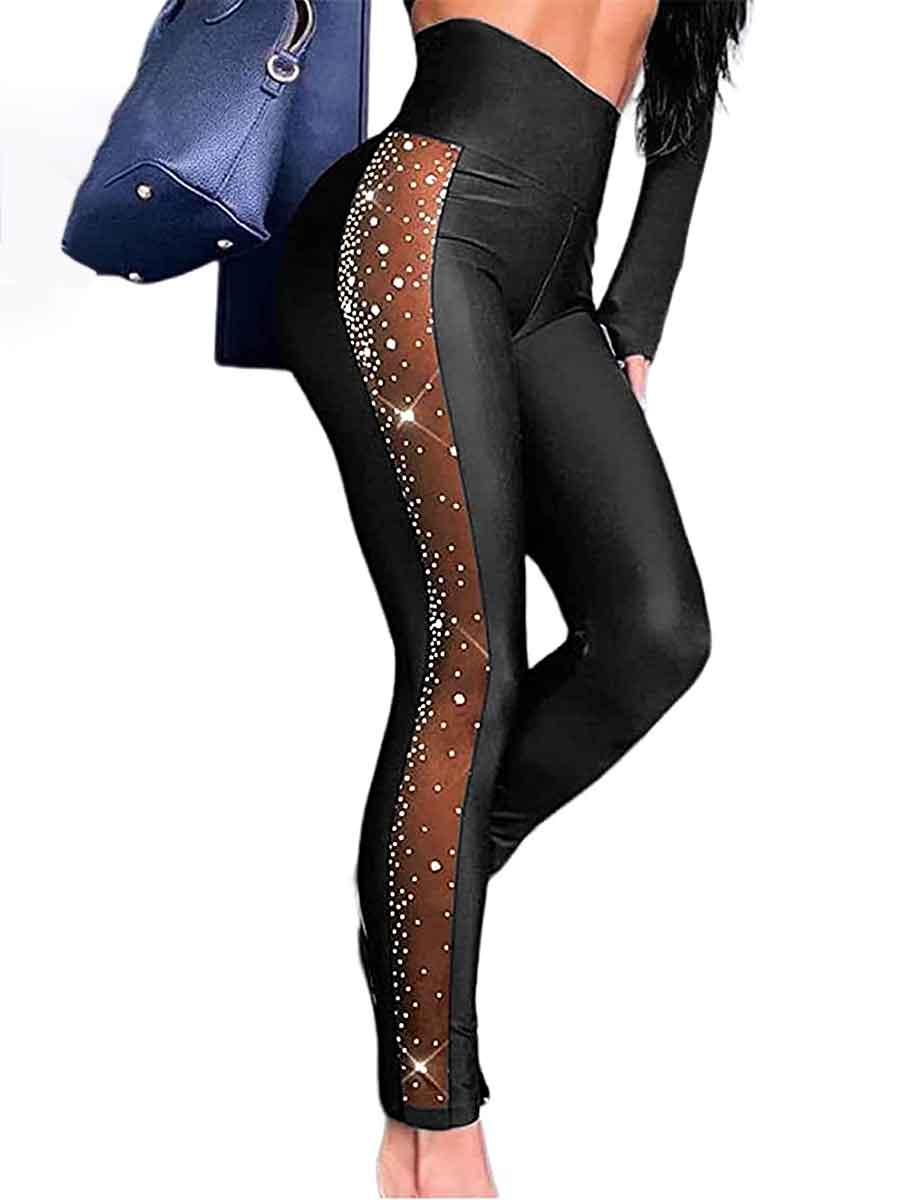 Rhinestone Side Stripe Pants