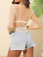 Sheer Rhinestone Shirt