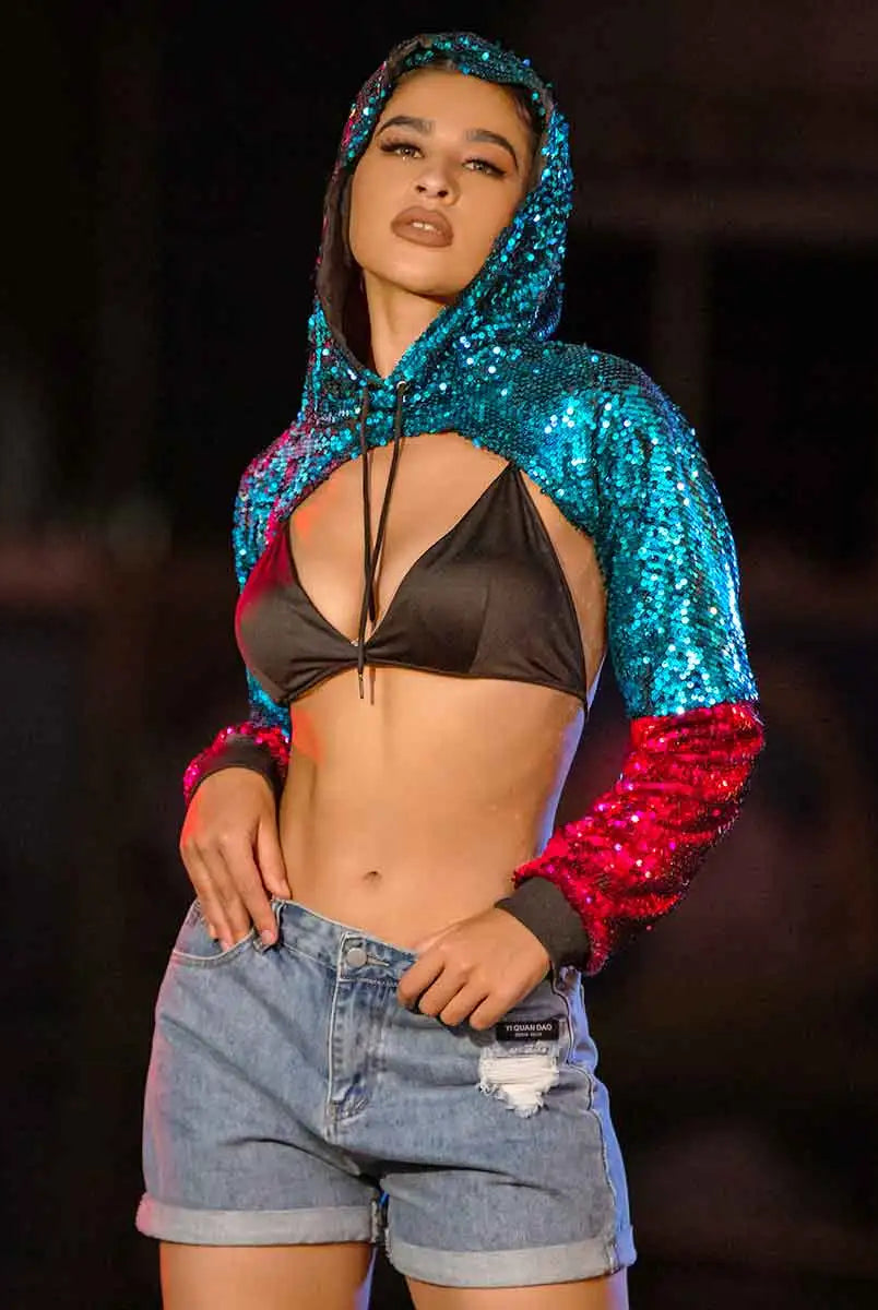 Women's Sequin Hoodie