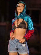 Women's Sequin Hoodie