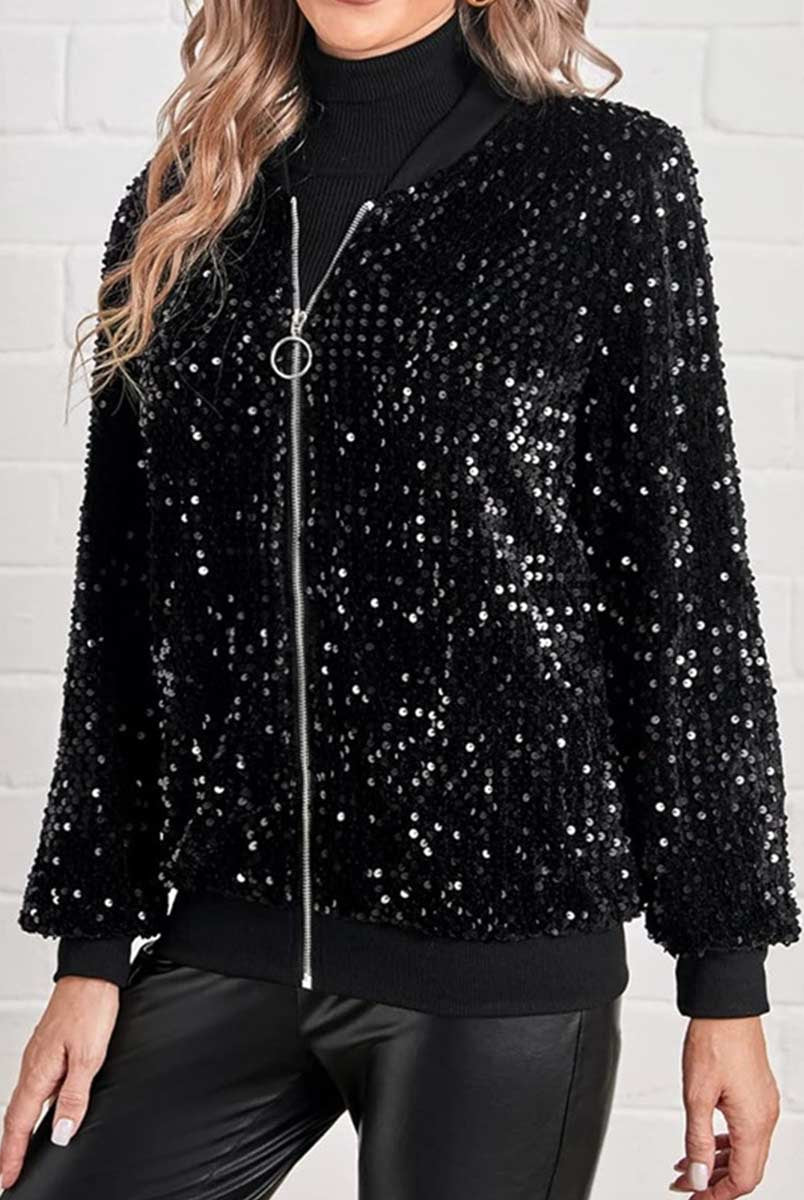 Black Glitter Jacket