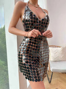 sexy black sequin dress