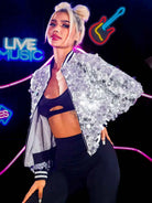 silver sequin jacket