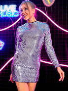 silver sparkly dress