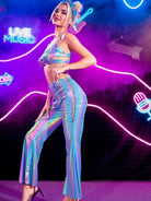 Sexy Reflective Pant Set