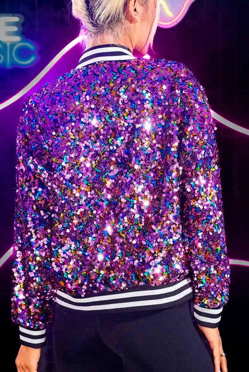 sparkly purple jacket