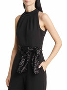 Black Sequin Jumpsuit