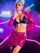 Pink Sequin Two-Piece