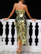 Long Sequin Evening Dress