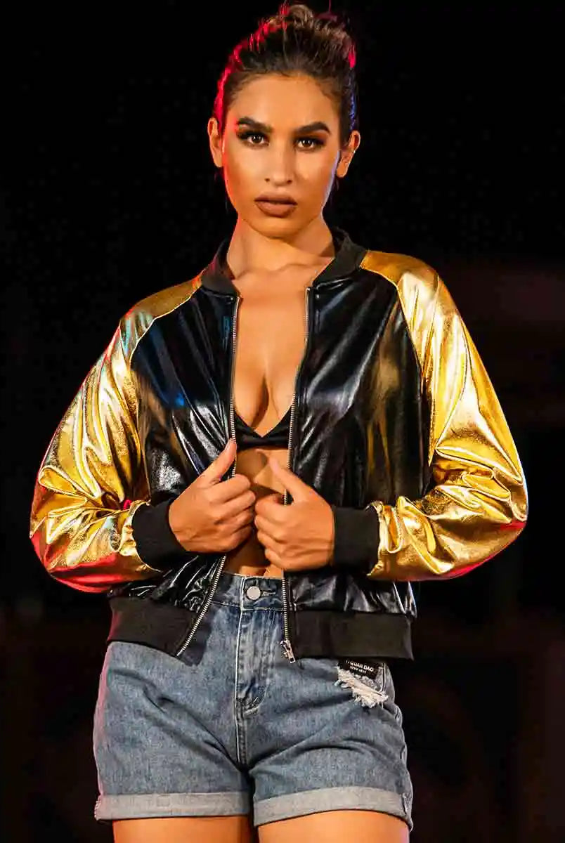 Black Bomber Jacket