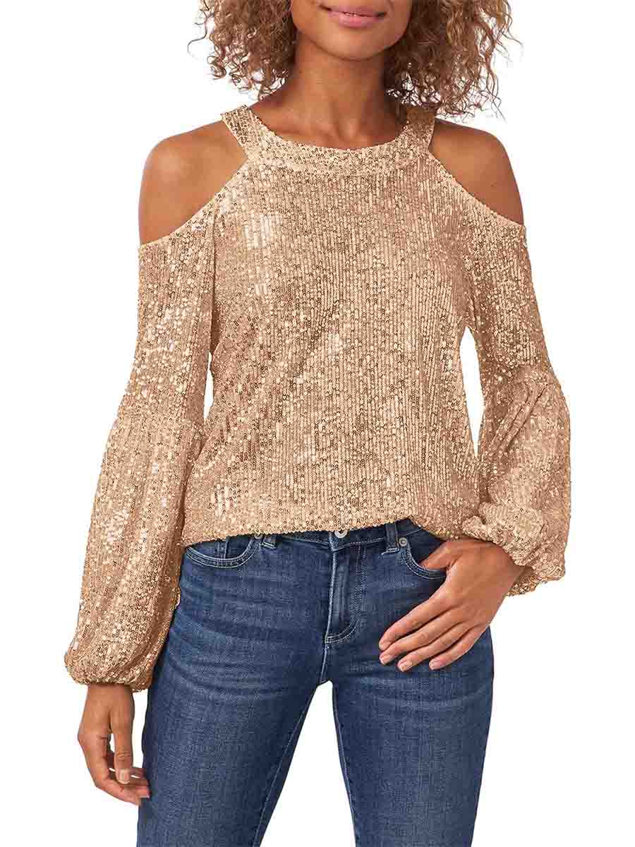 gold sequin shirt