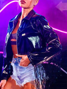 black sparkle jacket