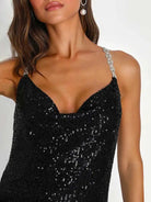 backless sparkly dress