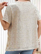 Women's Gold Glitter Shirt: Spring/Summer