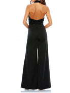 sparkly halter jumpsuit