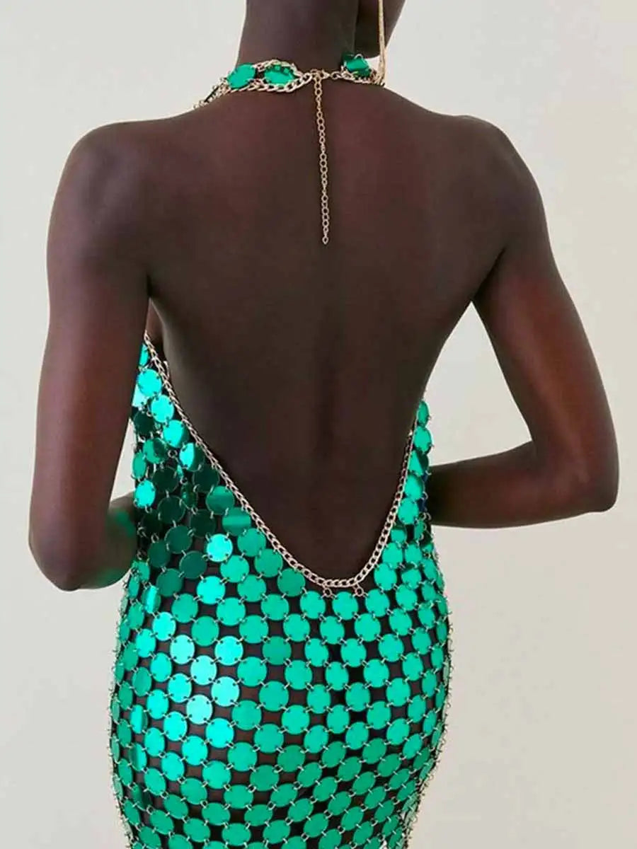 Ice Green Mini Dress