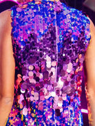 Sequin Ombre Shirt Dress