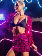 Glam Pink Sequin Set