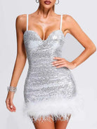 cocktail dress silver
