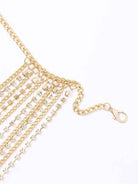 rhinestone body chain skirt