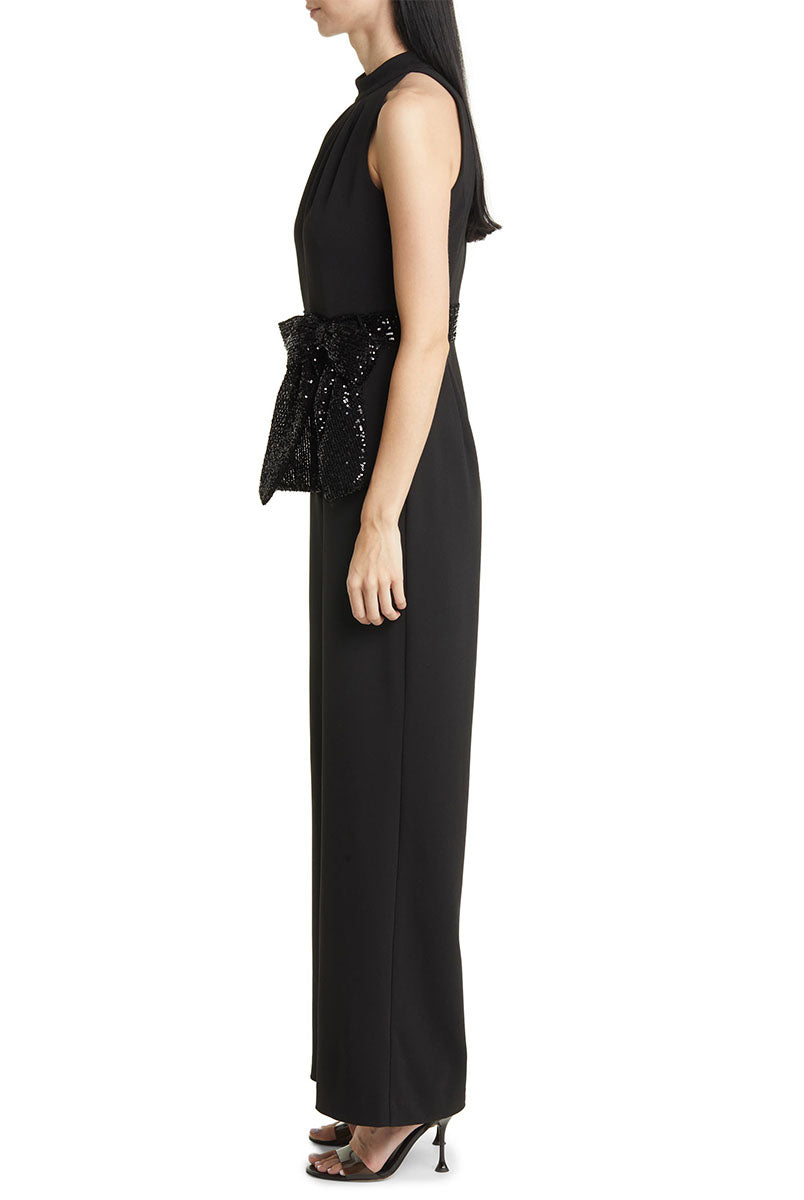 black sequin belt