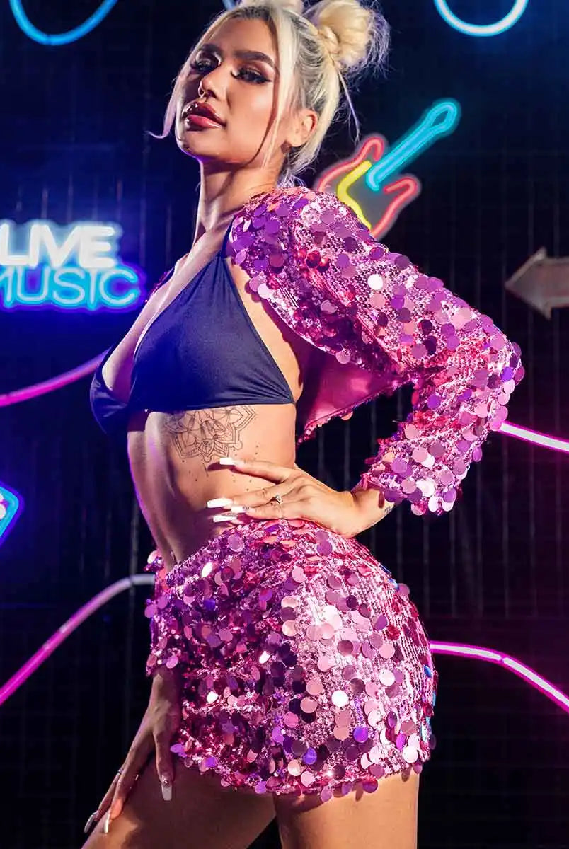 Sparkly Pink Two-Piece