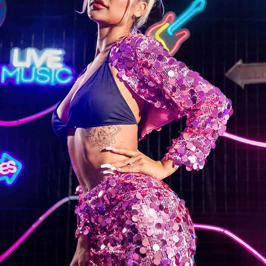 Sparkly Pink Two-Piece