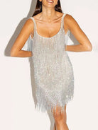 Tassel Sequin Mini Dress