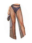 crystal fishnet pants