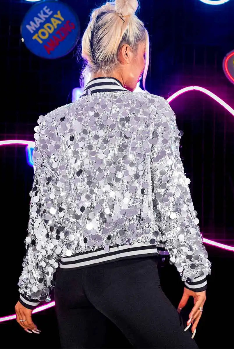 sequin jacket women