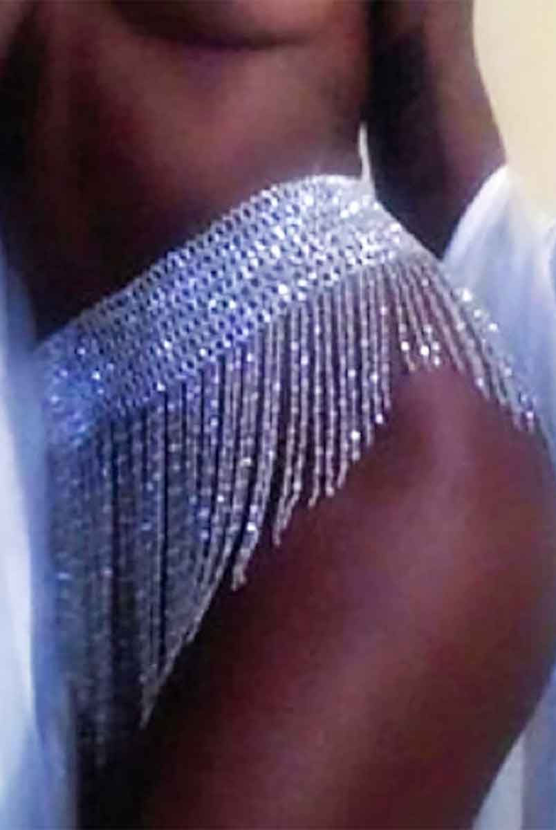 Sparkly Body Chain Fringe Skirt