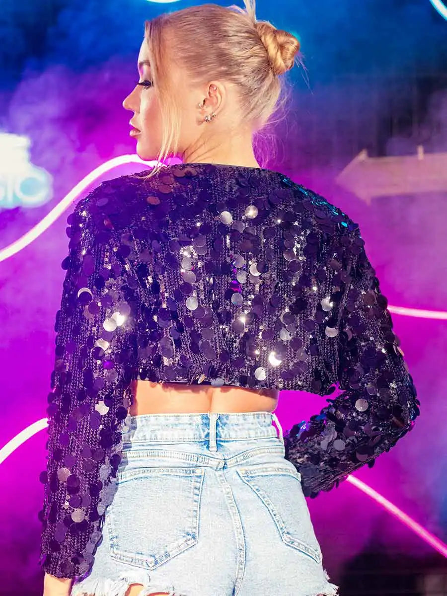 sequin bolero