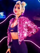 Sparkly Pink Sequin Jacket