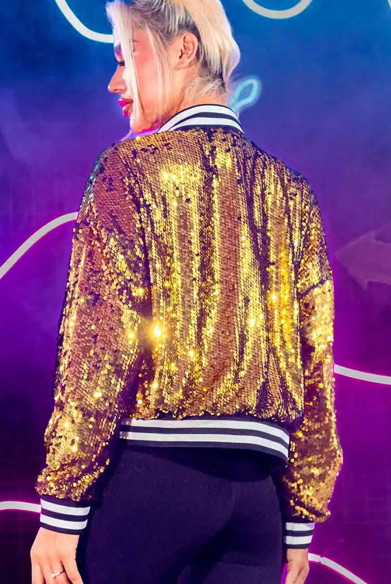 Sparkly Gold Sequin Jacket